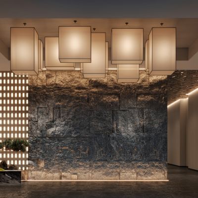 新中式足浴会所大厅大堂