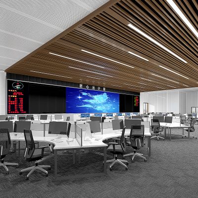 现代开敞开放办公室