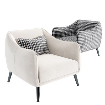 现代布艺单人沙发