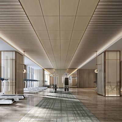 现代酒店健身房