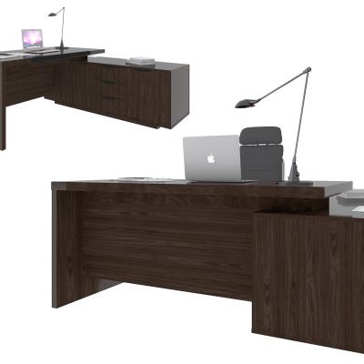 现代实木班台桌办公桌