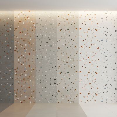 现代水磨石墙面