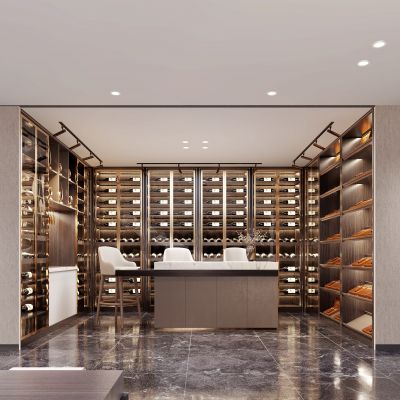 现代酒窖品酒区