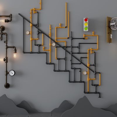 工业风管道装饰壁灯