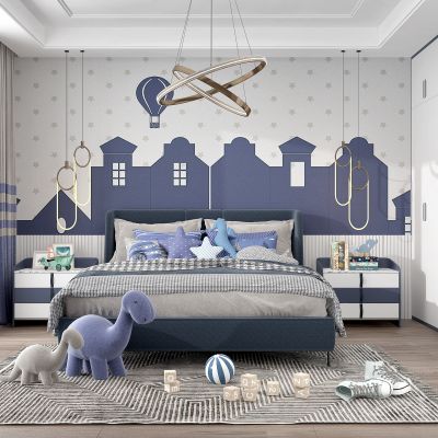 现代男孩房 儿童房