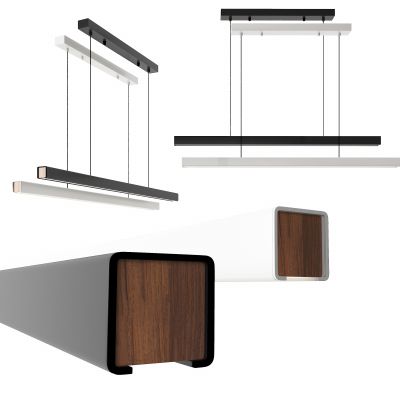现代条形办公吊灯