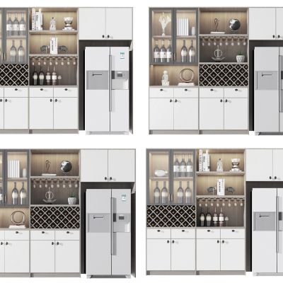 现代多功能酒柜