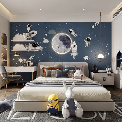 现代太空宇航员儿童房 男孩房