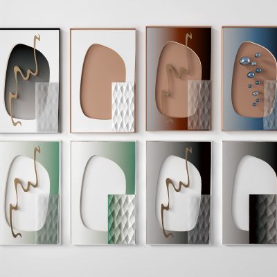 现代墙饰挂件_挂画