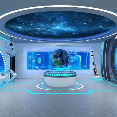 现代科技航天火箭展厅