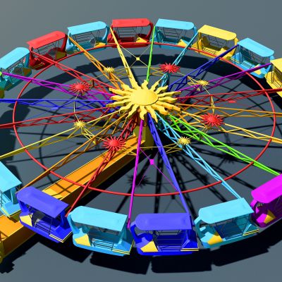 现代摩天轮游乐园游乐设施