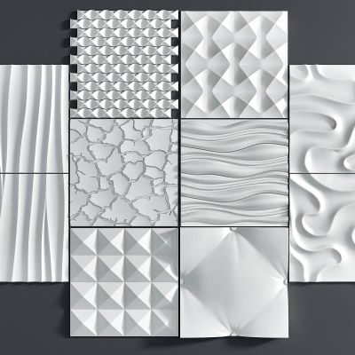 现代波浪板造型_护墙板