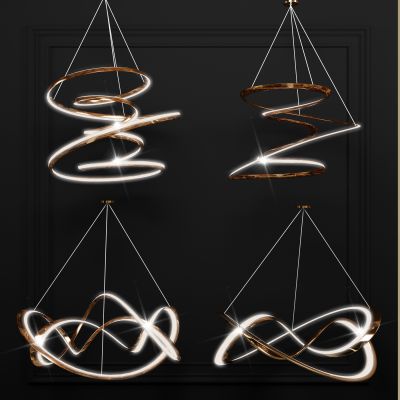 现代金属环形吊灯