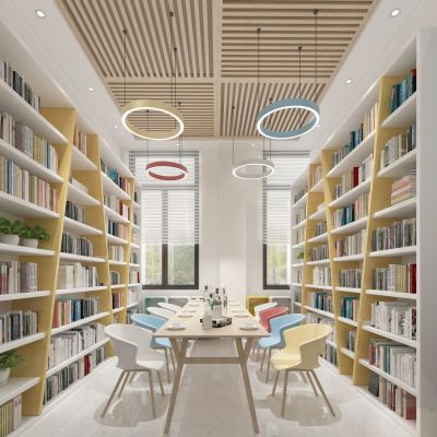 现代图书阅览室