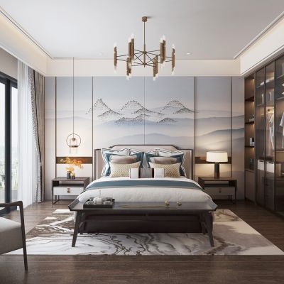 新中式卧室