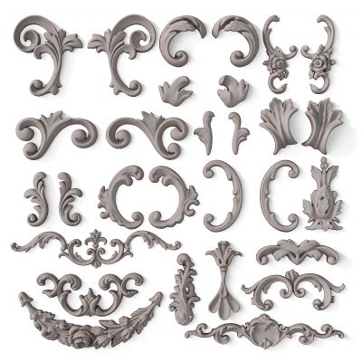 法式石膏雕花，石膏线 ，角花线