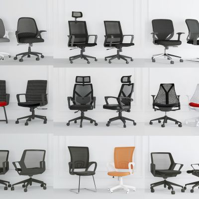 现代办公椅组合
