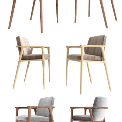 新中式单椅餐椅