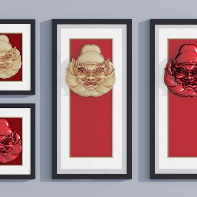 新中式钟馗，装饰画挂画