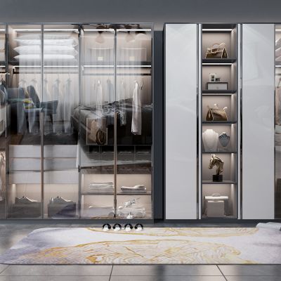 现代玻璃衣柜