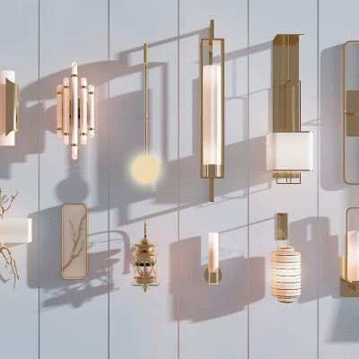 新中式金属壁灯