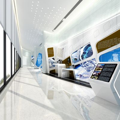 现代展厅3D模型