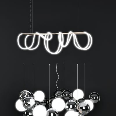 现代金属小吊灯