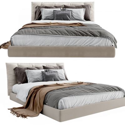 现代双人床 床具