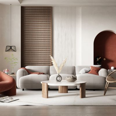 侘寂风沙发茶几