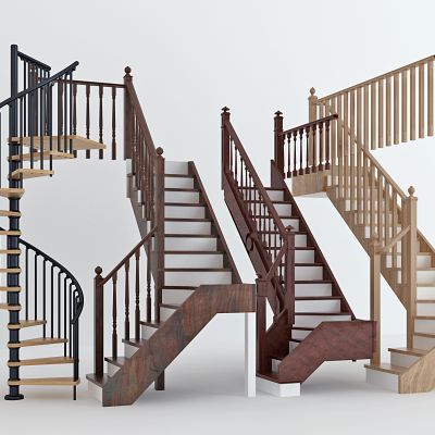 美式，旋转楼梯