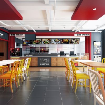 现代快餐店