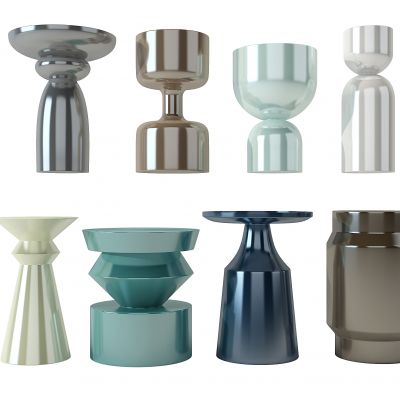 现代简约圆形边几组合