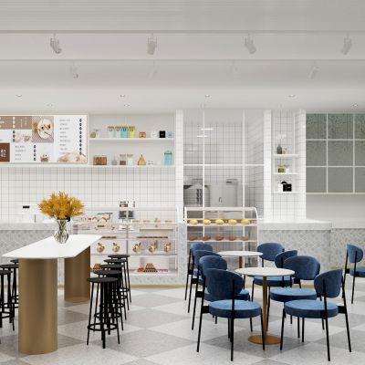 现代甜品奶茶店