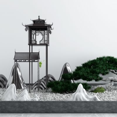 庭院景观小品枯山水石