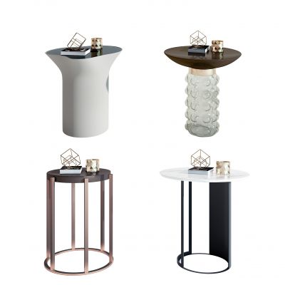 现代圆几边几组合