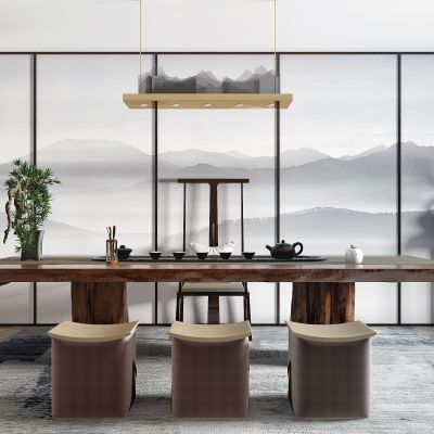 新中式茶桌椅组合