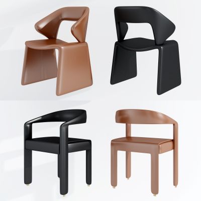 现代皮革休闲椅