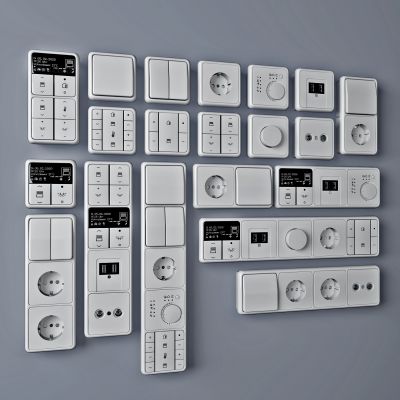 现代开关控制面板