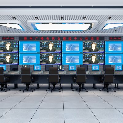 现代电视台播控中心