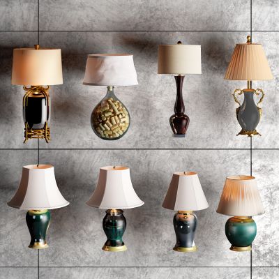 欧式陶瓷台灯