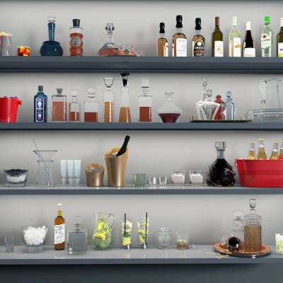 现代酒水饮料组合