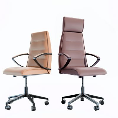 现代皮革办公椅