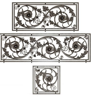 欧式铁艺雕花栏杆护栏