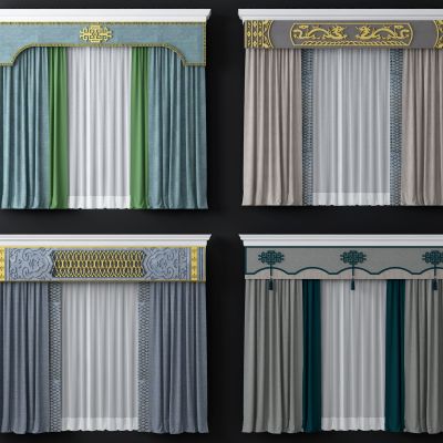 新中式儿童布艺窗帘