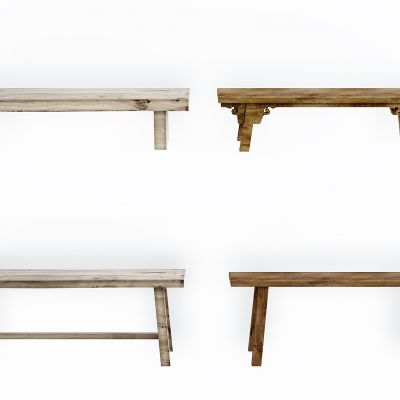 中式实木长条凳