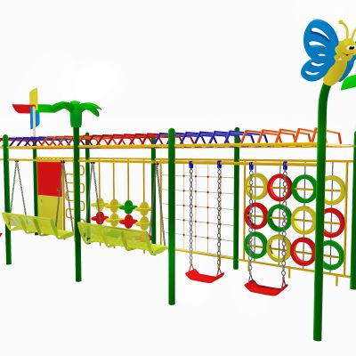 现代儿童攀爬娱乐设施