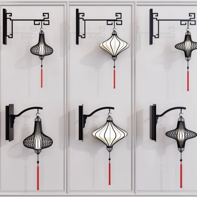 新中式灯笼壁灯