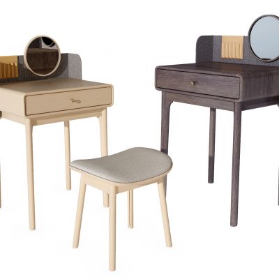现代简约梳妆台3D模型