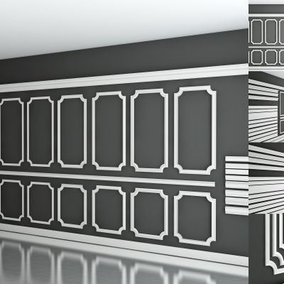 法式雕花线条，石膏线条，护墙板