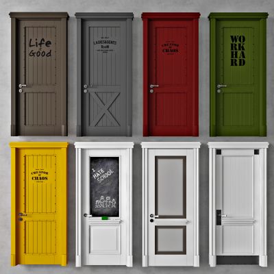 工业风房门单开门